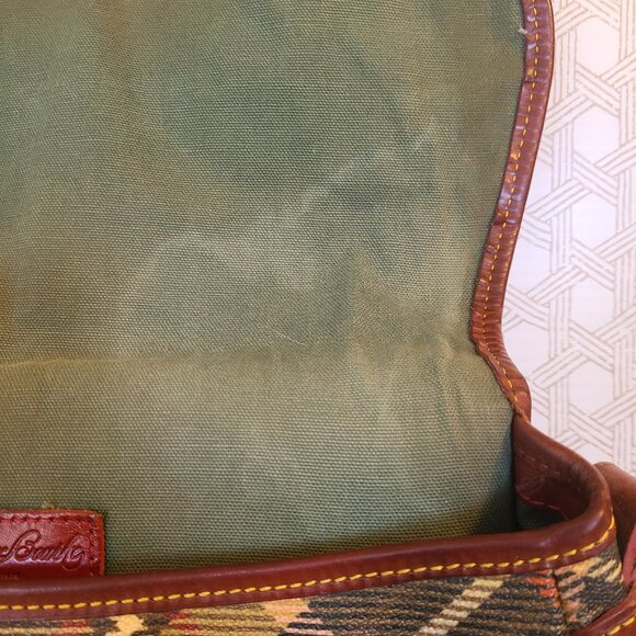 Dooney and Bourke Plaid Coated Canvas Bag w/ Adjustable Shoulder Strap - Picture 11 of 16